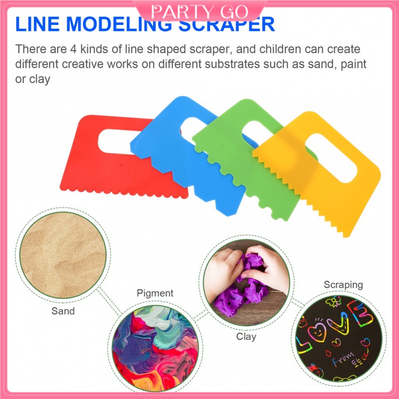 Set 4 Cọ Vẽ Trang Trí Bánh Kem Cho Bé