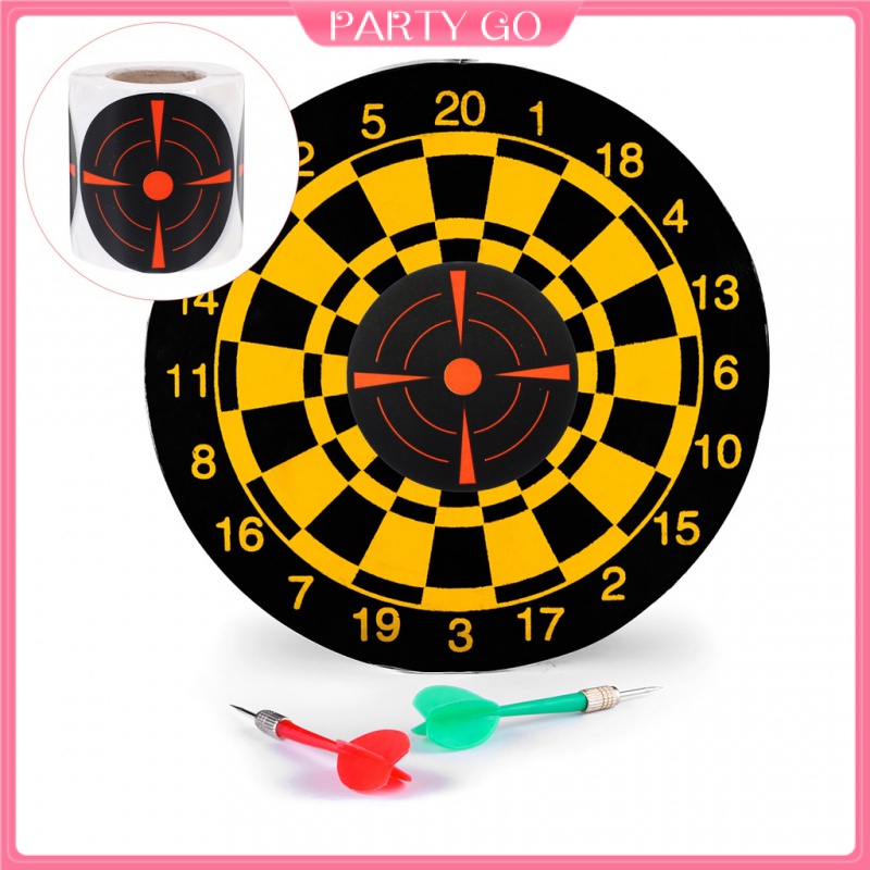 Set 200 Nhãn Dán Giấy Màu Dạ Quang Dùng Làm Mục Tiêu Bắn Súng