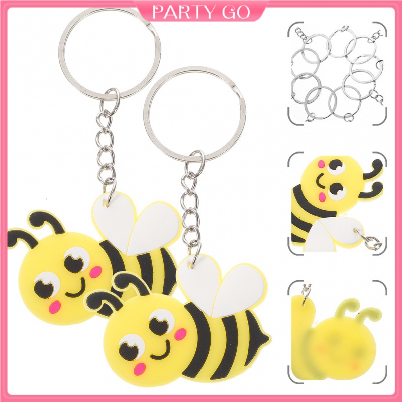 Set 24 Móc Khóa Hình Chú Ong Hoạt Hình Đáng Yêu