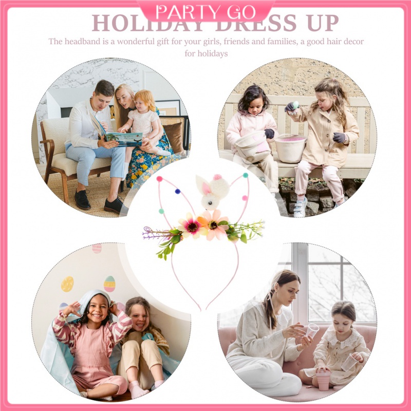 Băng Đô Thỏ Nhồi Bông Trang Điểm Năm Mới Cho Nữ