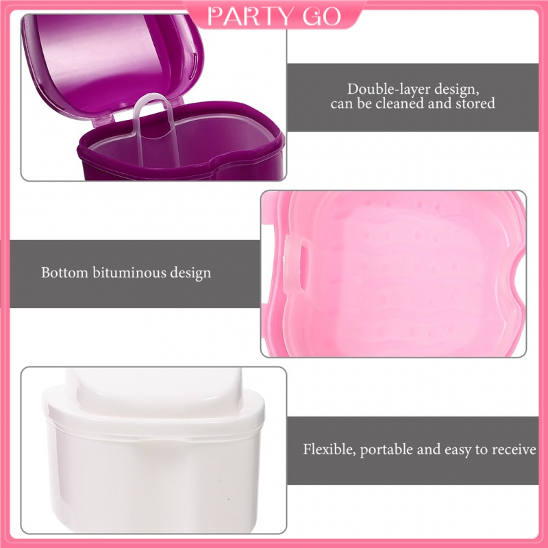 Bộ 3 Giá Đỡ Miệng Giả Có Gương Soi Tiện Dụng