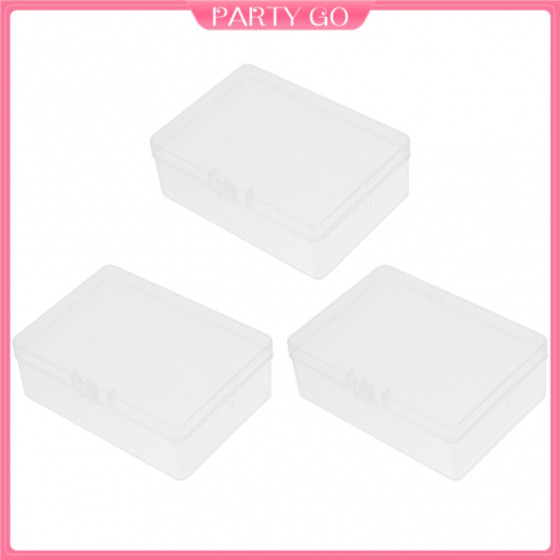 Set 3 Hộp Nhựa Trong Suốt Đựng Trang Sức