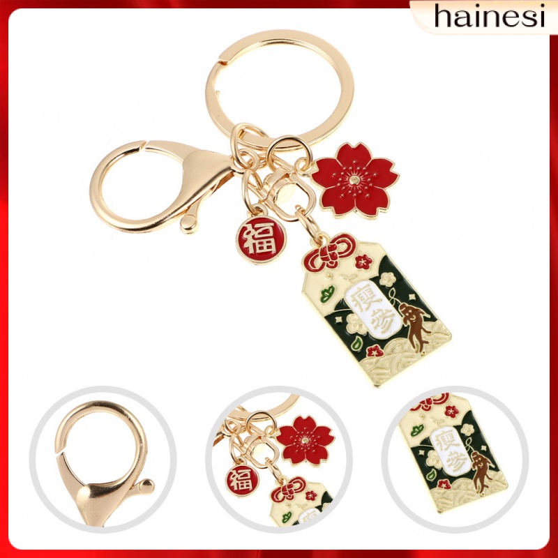Móc Chìa Khóa / Ví / Túi Xách Hình Động Vật Hoa Anh Đào May Mắn Nhật Bản Thích Hợp Làm Quà Tặng Cho