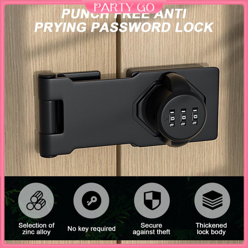 Ổ Khóa Mật Khẩu 3 Chữ Số Không Chìa Chống Trộm Tiện Dụng Cho Gia Đình