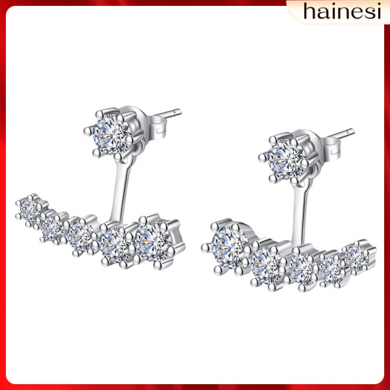 Bông Tai Sáu Nhánh Đính Kim Cương Giả Cho Nữ