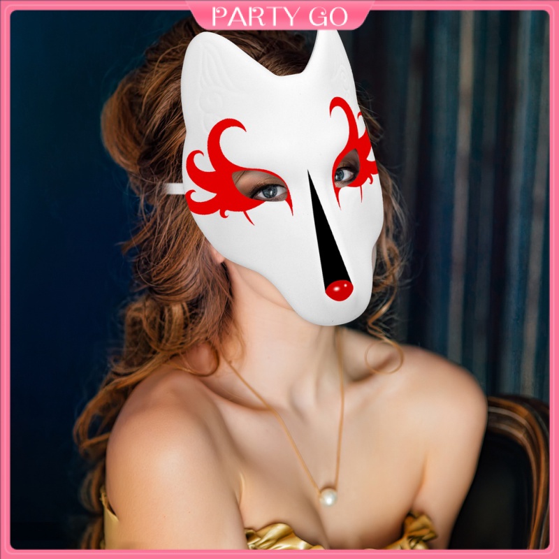 1 Mặt Nạ Hóa Trang Halloween Hình Cáo Trắng