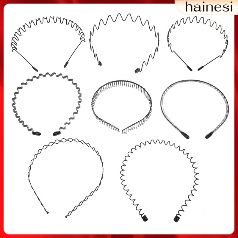 Set 8 Băng Đô Cài Tóc Lượn Sóng Thời Trang Thể Thao Cho Nam Nữ