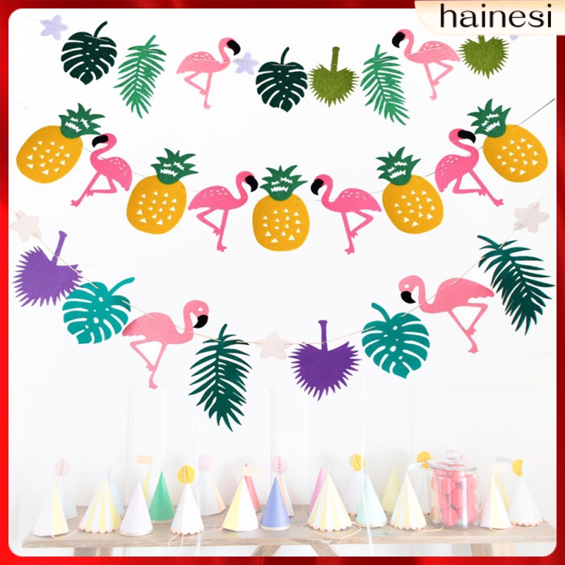 Set 3 Biểu Ngữ Treo Trang Trí Phong Cách Hawaiian