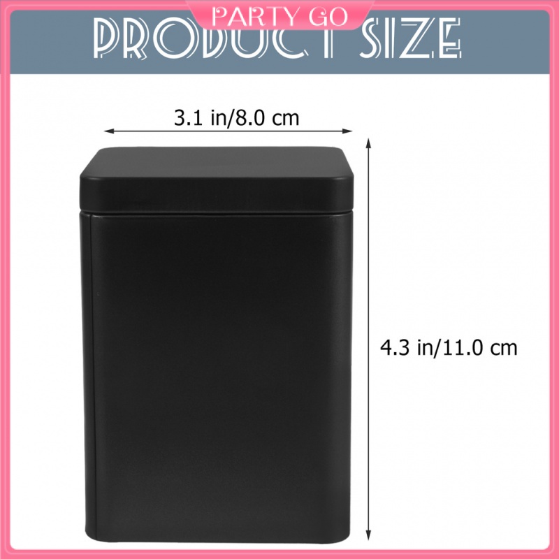 Hộp Quà Đựng Trà Có Nắp Đậy Kín Khí Màu Đen