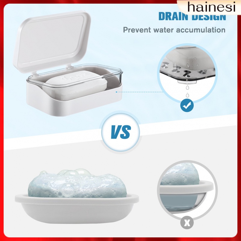 Khay Đựng Xà Phòng Bằng Nhựa Nắp Lật Tiện Dụng Khi Đi Du Lịch