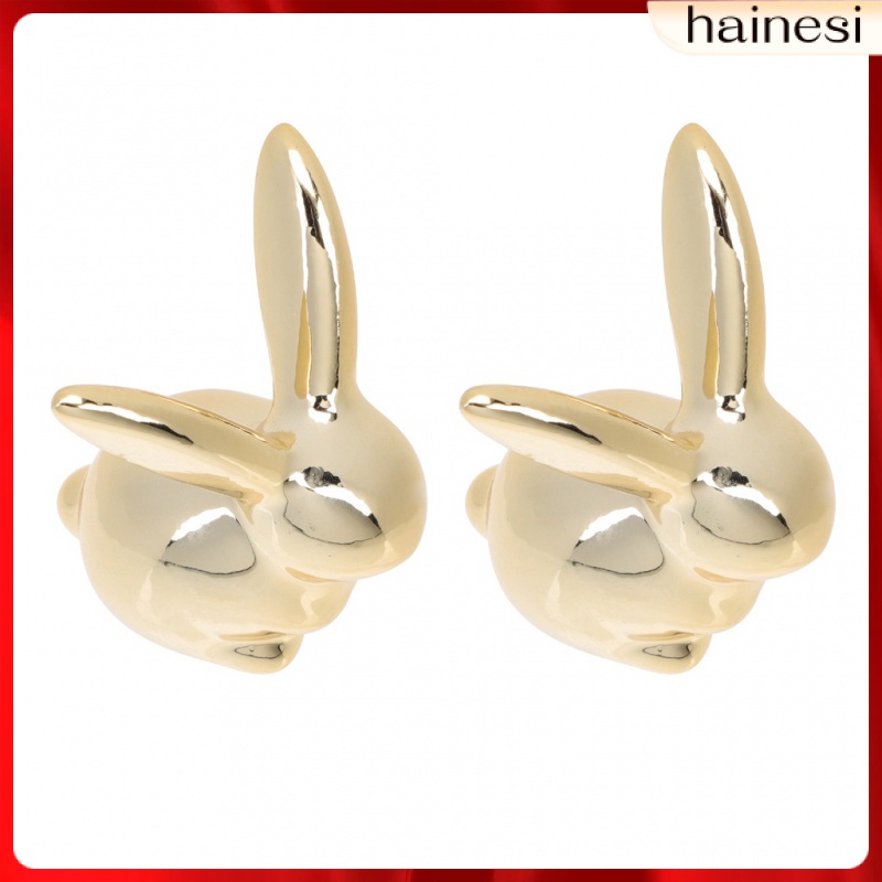 Set 2 Tượng Thỏ Bằng Gốm Trang Trí Nội Thất