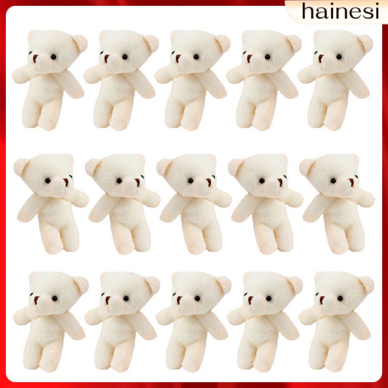 Set 18 Móc Khóa Hình Gấu Bông Mềm Mại Dễ Thương