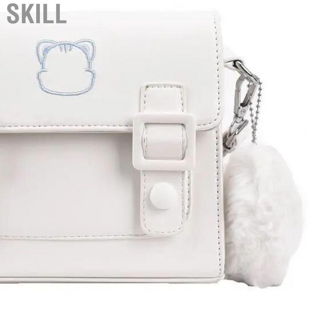 Skill Cute Messenger  Fashionable Women Shoulder Bag Large with Fluffy Heart Shape Pendant for Outdoor