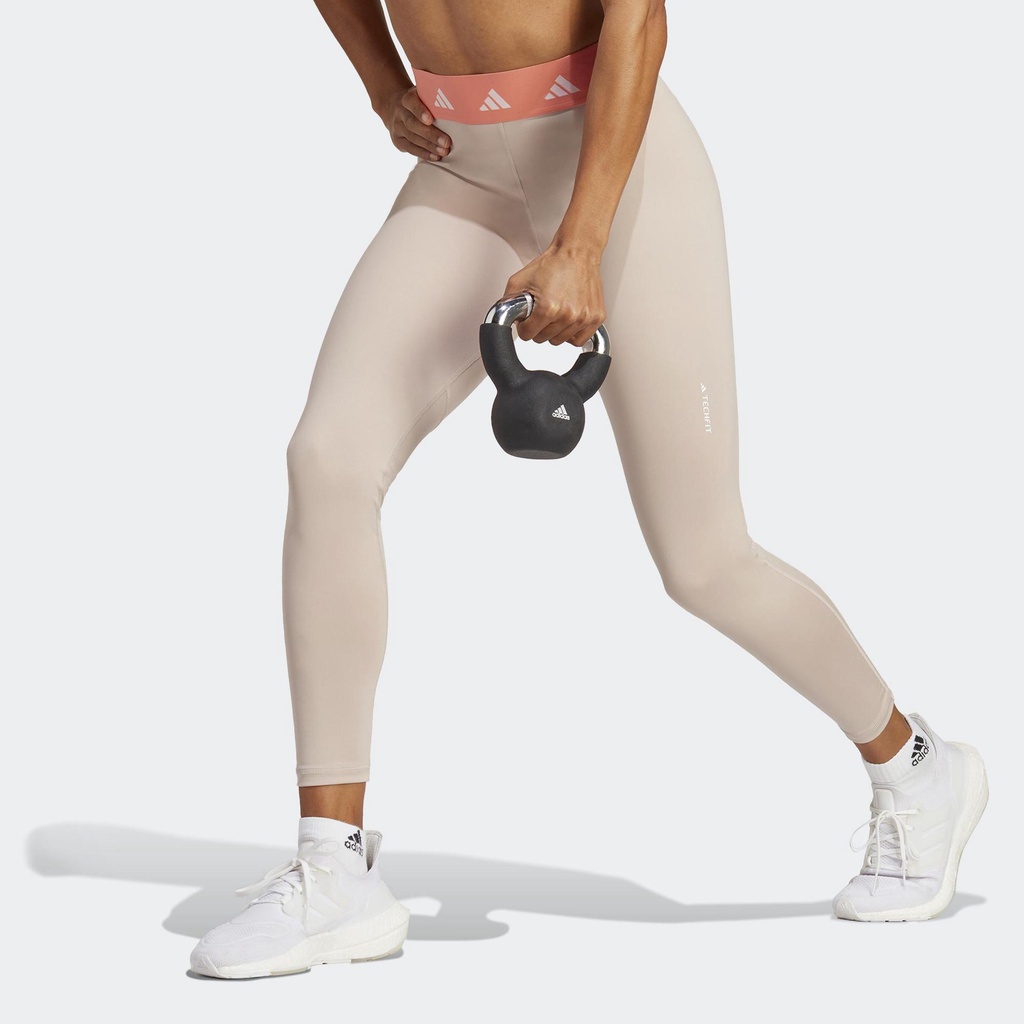 adidas Tập luyện Quần Legging 7/8 Techfit Nữ nâu HR9637