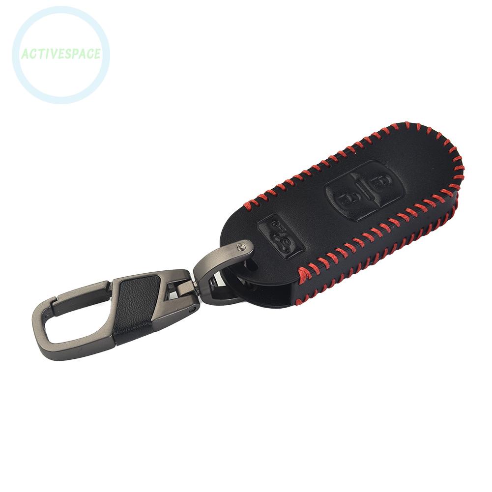 Leather Remote Key Case Fob Shell Cover Skin Holder Replacement Newest【Mazda】