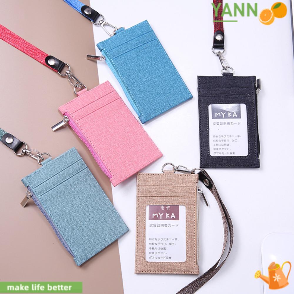 Yan1 Dây Đeo Túi Đựng Thẻ Xe Buýt Thẻ Chứng Nhận Cortex
