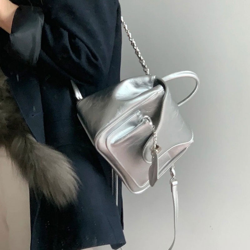 Túi xách SUPERCUTE phối điểm nhấn trái tim đơn giản phong cách Hàn Quốc
