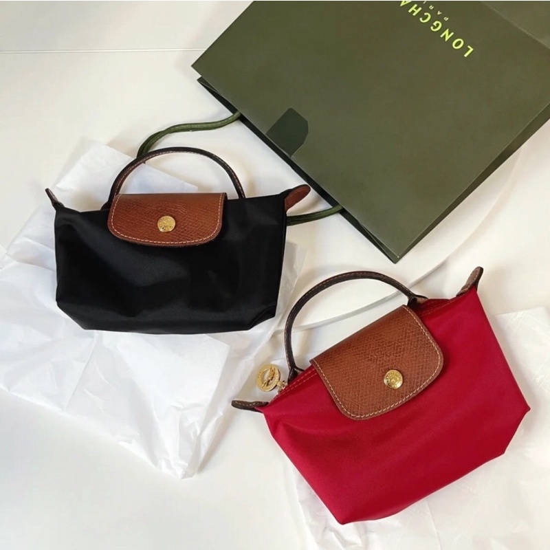 Túi xách tay cầm đơn LONGCHAMP Mini bảo vệ môi trường Ví chính hãng Túi nữ