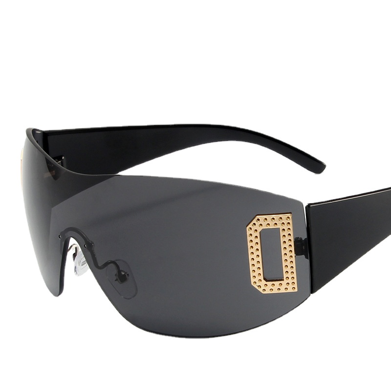 Kính Mát Không Gọng Chữ D Y2K Thời Trang Cho Nữ