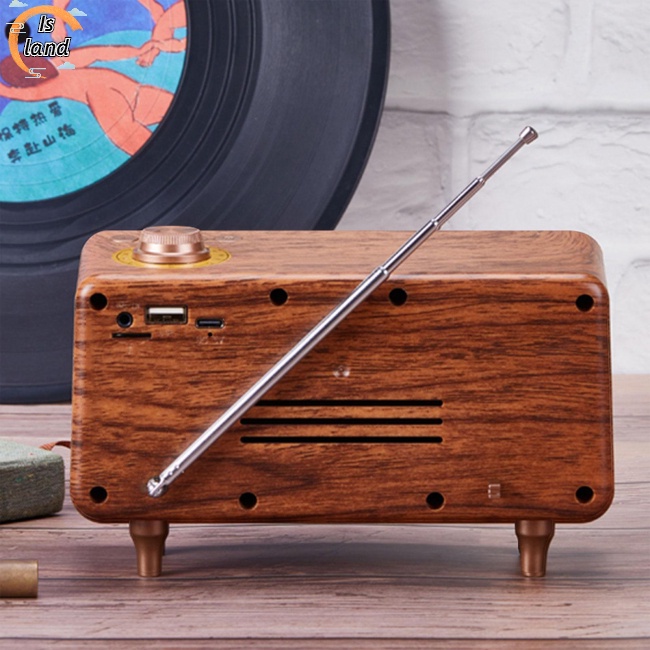 Loa Bluetooth Siêu Trầm As25 Mini Phong Cách Retro Hỗ Trợ Fm / Tf / U Disk