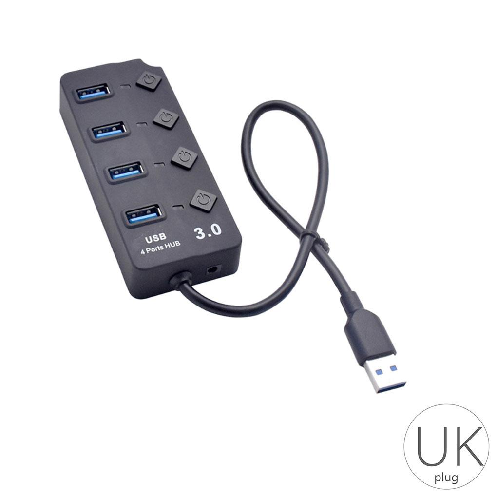 Bộ Chia 4 CổNg Hub USB 3 0 Công TắC On / off Chuyên DụNg Cho Laptop / PC
