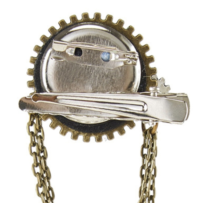 Trâm Cài Áo Kim Loại Hình Bánh Răng Phong Cách Steampunk Cổ Điển