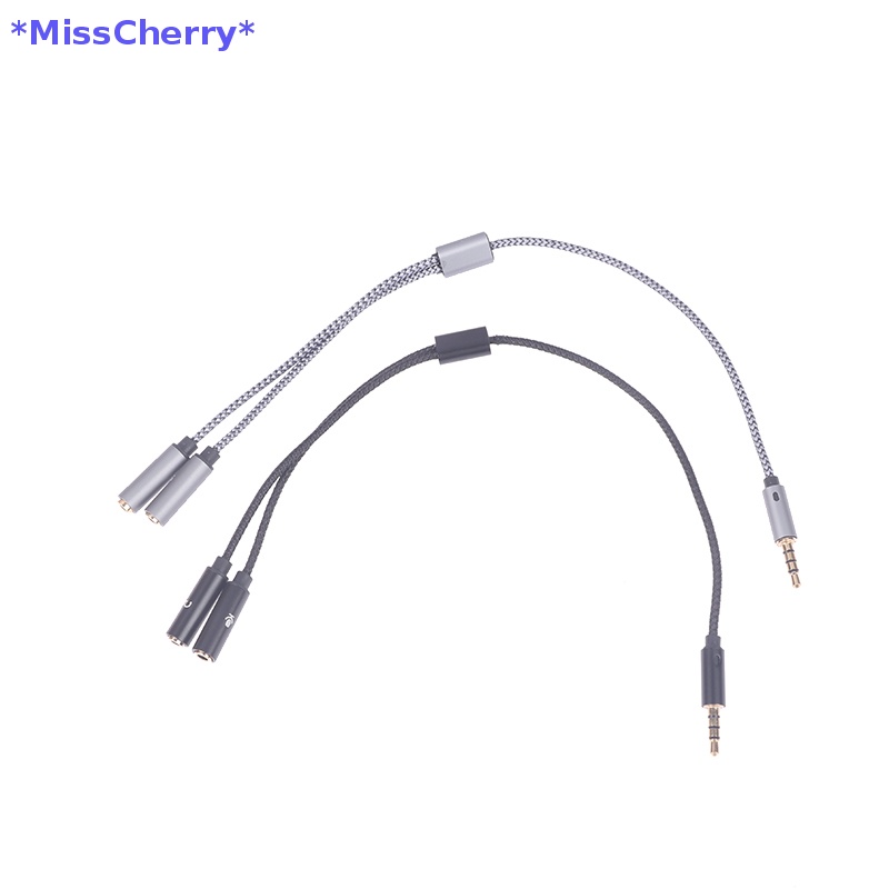 Dây Cáp Chuyển Đổi Tai Nghe / Máy Tính / Laptop 3.5mm 2 Trong 1 Mới