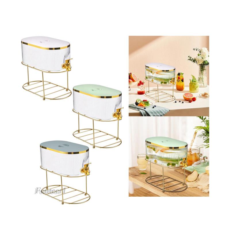 [Fenteer1] Bình Đựng Nước Uống Trong Suốt Có Vòi Rót Cho Đám Cưới / Cắm Trại