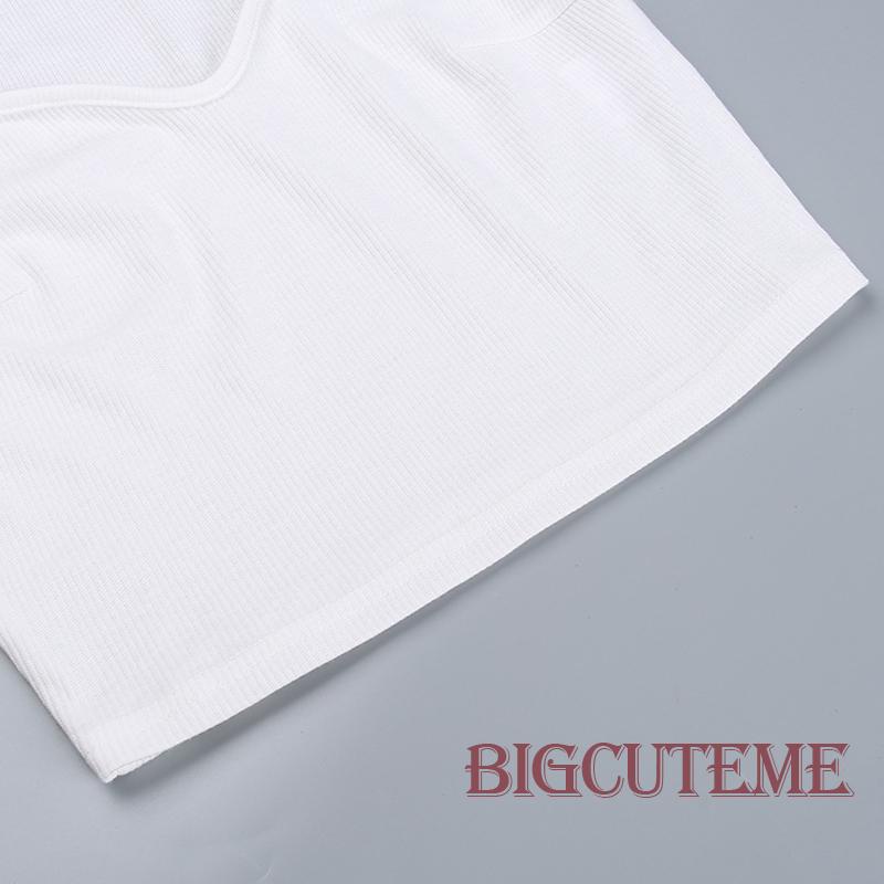 Áo Thun Crop Top Tay Ngắn Màu Sắc Đơn Giản Thời Trang Mùa Hè Dành Cho Nữ