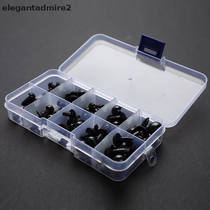 Set 100 Mắt Nhựa 6-12mm Đồ Chơi An Toàn Cho Trẻ Em DIY