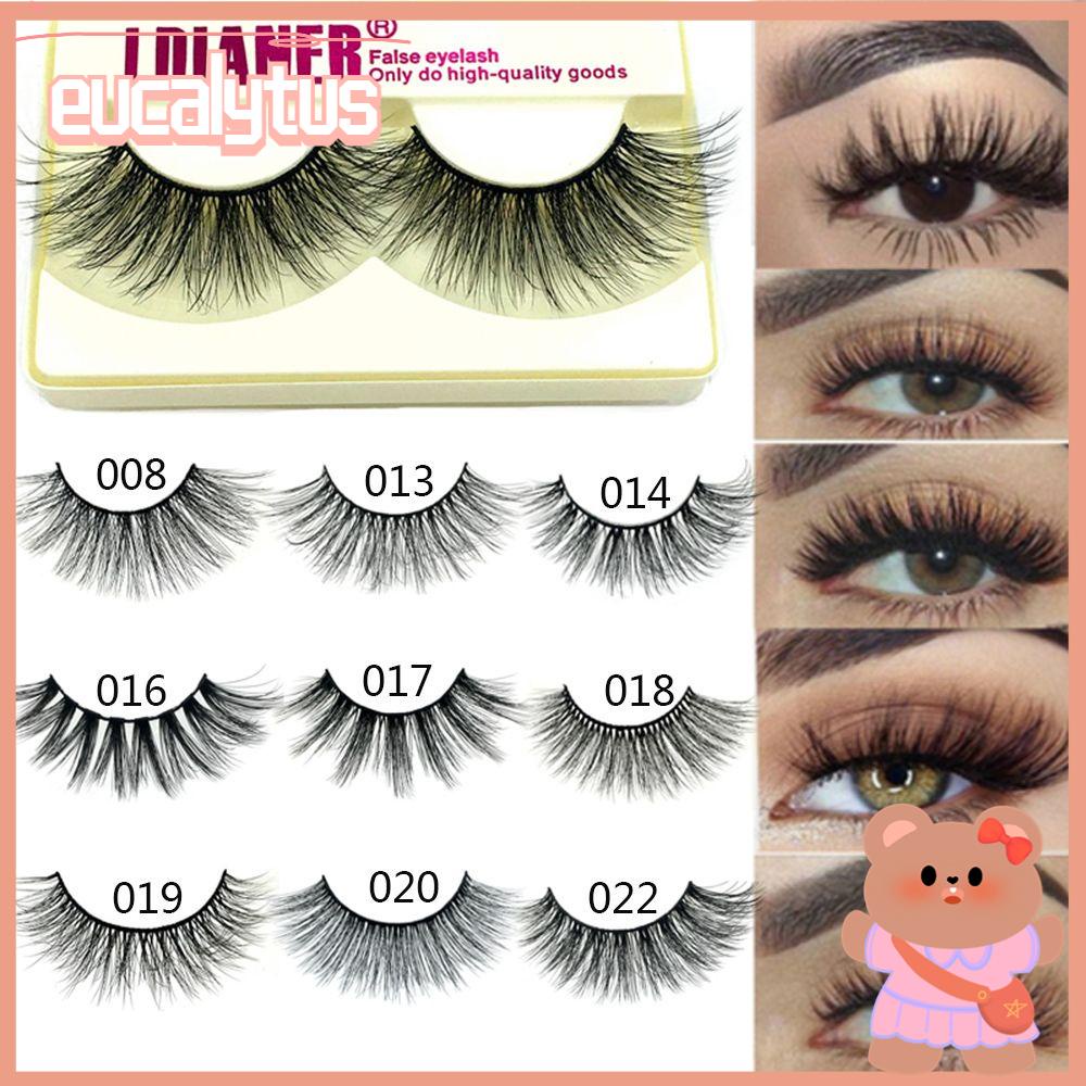 1 Cặp Lông Mi Giả SKONHED Trang Điểm Tự Nhiên Dài 3D