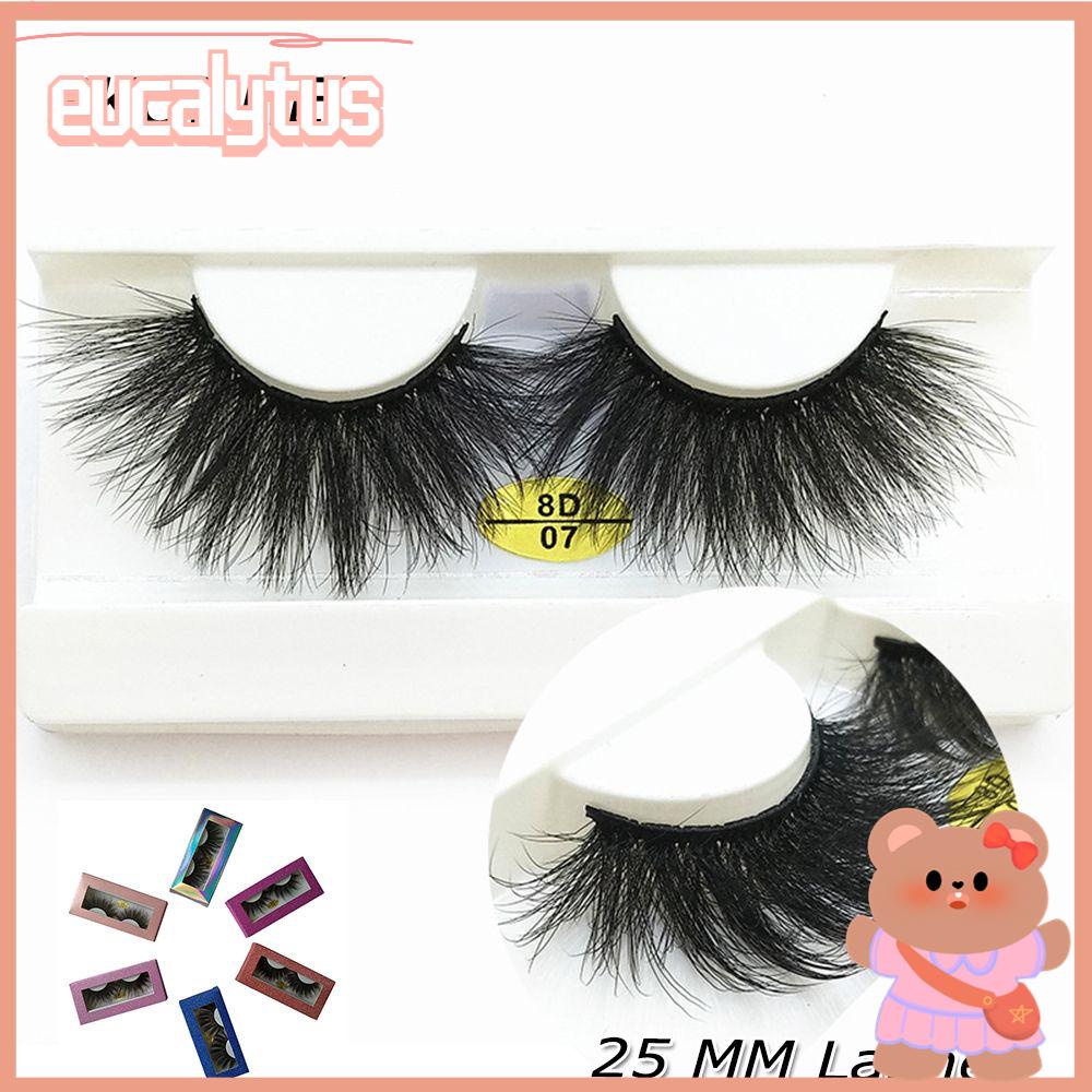 1 Cặp Lông Mi Giả SKONHED 8D Handmade Bằng Chất Liệu Lông Chồn Giả