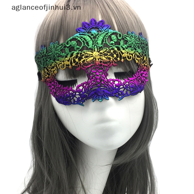 ~ Afhvn ~ Mặt Nạ Hóa Trang Công Chúa Bằng Ren Rỗng Gợi Cảm