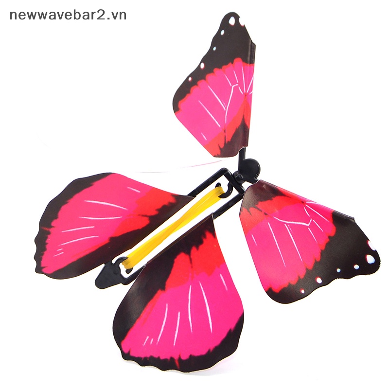 [Mới] Set 10 Thẻ Bài Hình Bướm Dây Cao Su Sử Dụng Được Nhiều Lần
