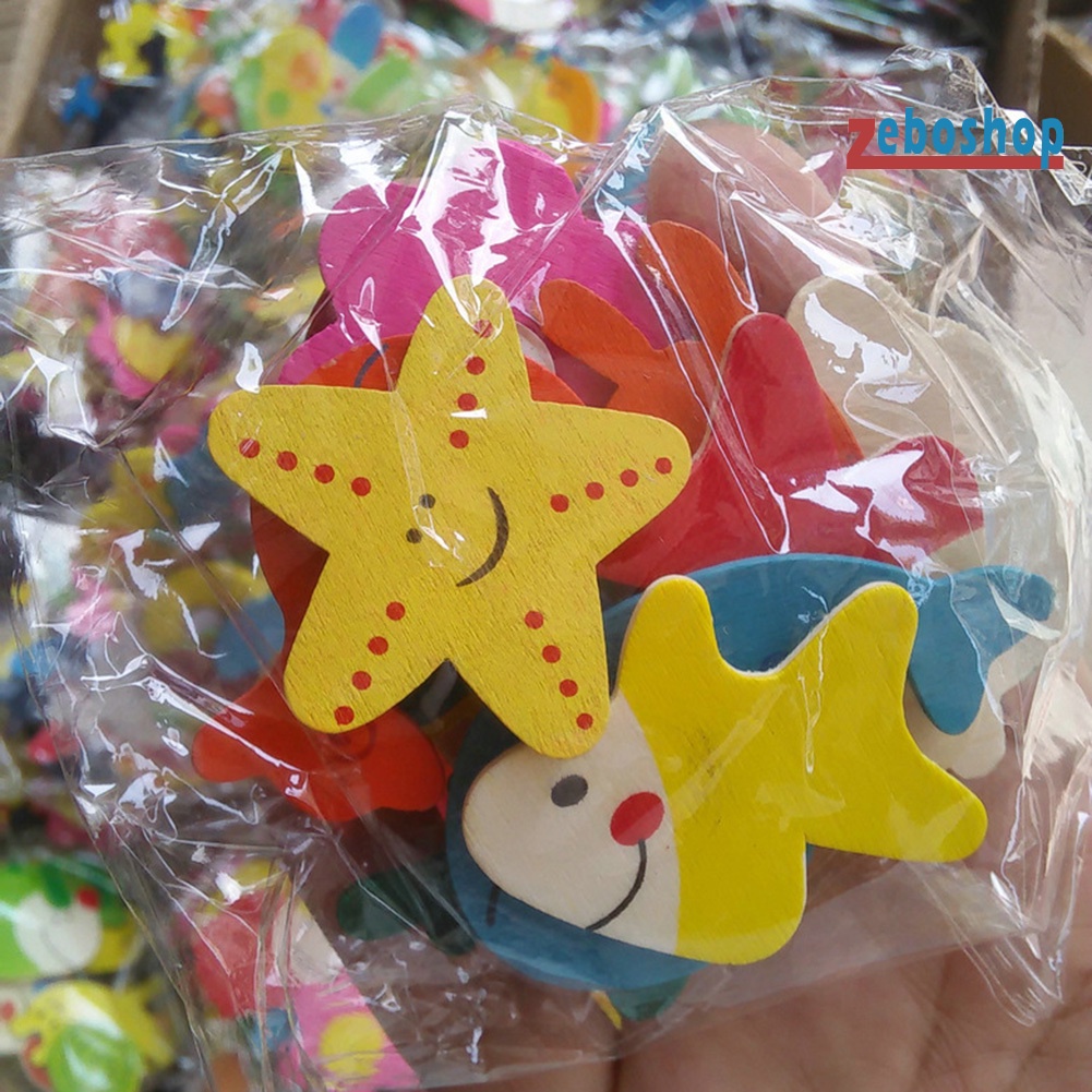 Bộ 12 Sticker Dán Trang Trí Tủ Lạnh Hình Động Vật Đáng Yêu