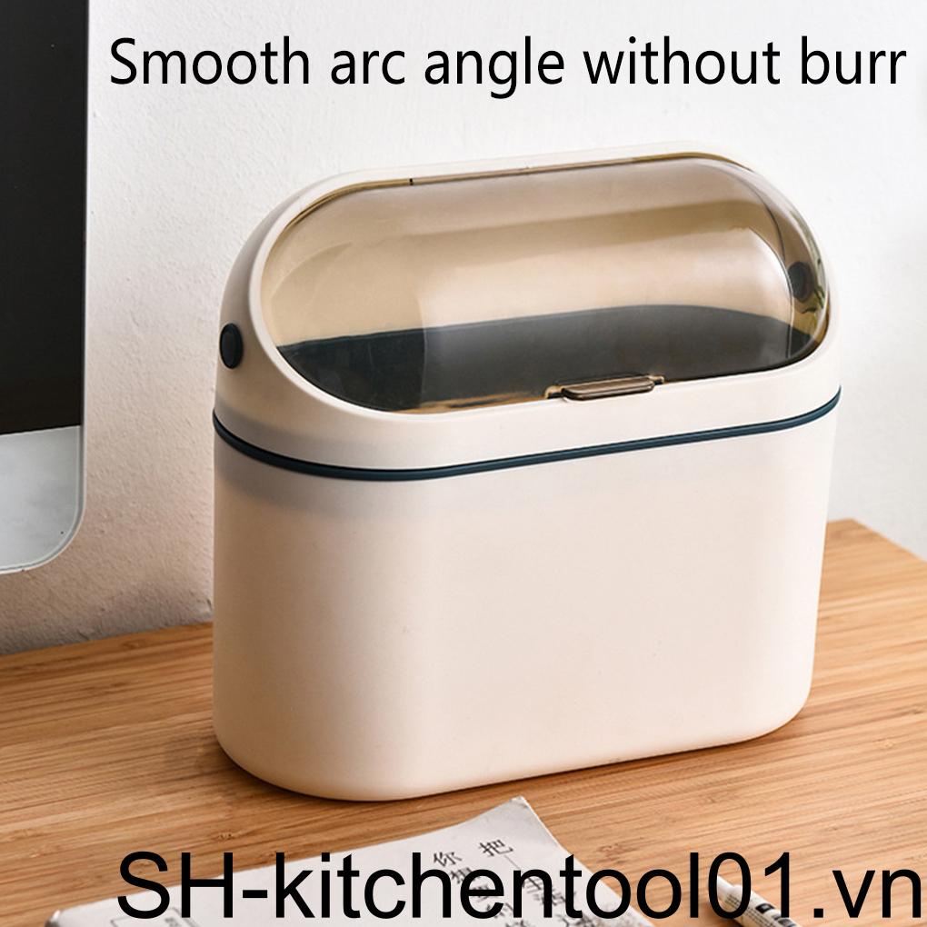 Thùng Đựng Rác Mini Bằng Nhựa Gắn Tường Tiện Dụng Cho Nhà Bếp / Phòng Tắm