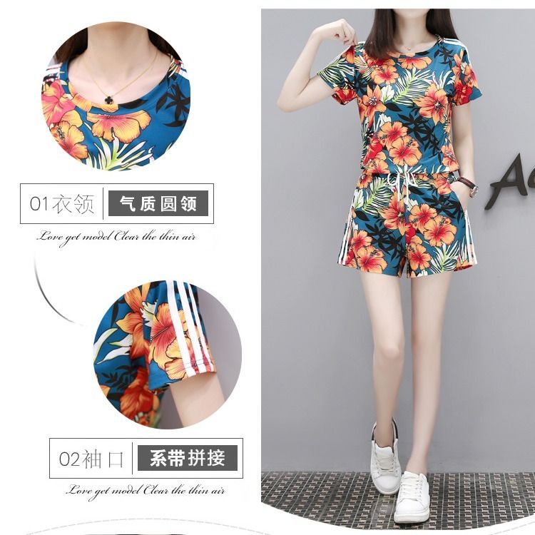 Bộ Đồ Ngủ Áo Tay Ngắn Phối Quần Short Mỏng Thời Trang Mùa Hè Cho Nữ