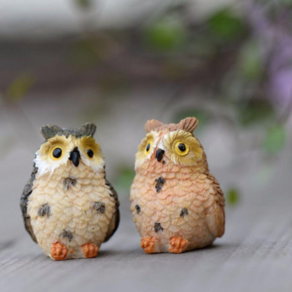 Mô Hình Chim Cú Mini Đa Năng Trang Trí Sân Vườn / Tiểu Cảnh