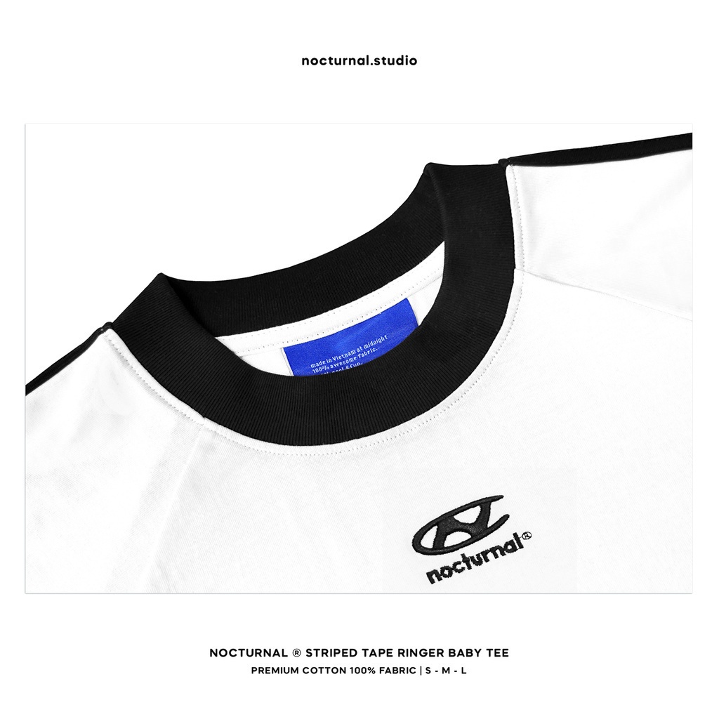 Áo Baby Tee NOCTURNAL Ringer Tee Cotton 100% Nam Nữ Unisex Local Brand- SM2023