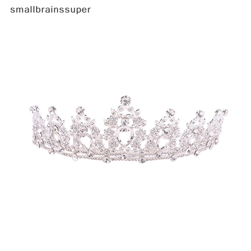 Vương Miện Nhỏ Bằng Hợp Kim Màu Bạc Đính Pha Lê Cho Cô Dâu SBS