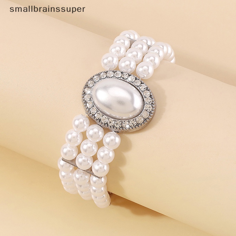 Vòng Tay Hạt Ngọc Trai Ba Lớp Cho Nữ SBS