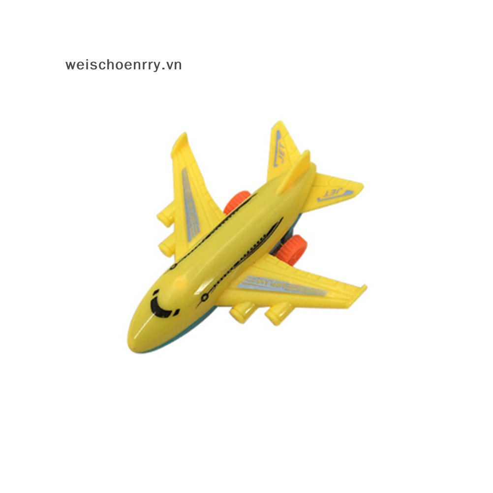 Set 2 Mô Hình Máy Bay Đồ Chơi Kéo Phía Sau Xe Buýt Bền Bỉ Thích Hợp Làm Quà Tặng Cho Bé