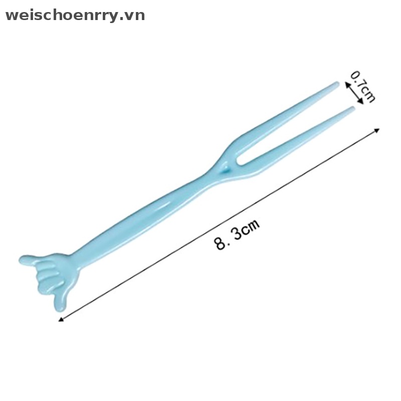 Set 50 Nĩa Ăn Trái Cây Mini Bằng Nhựa Cho Bé