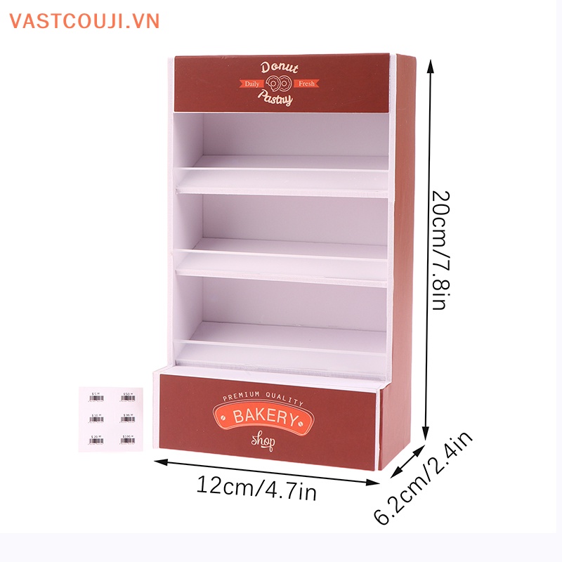 Mô Hình VASTJI Kệ Bánh Mì Trưng Bày Trang Trí Nhà Búp Bê Tỉ Lệ 1: 12