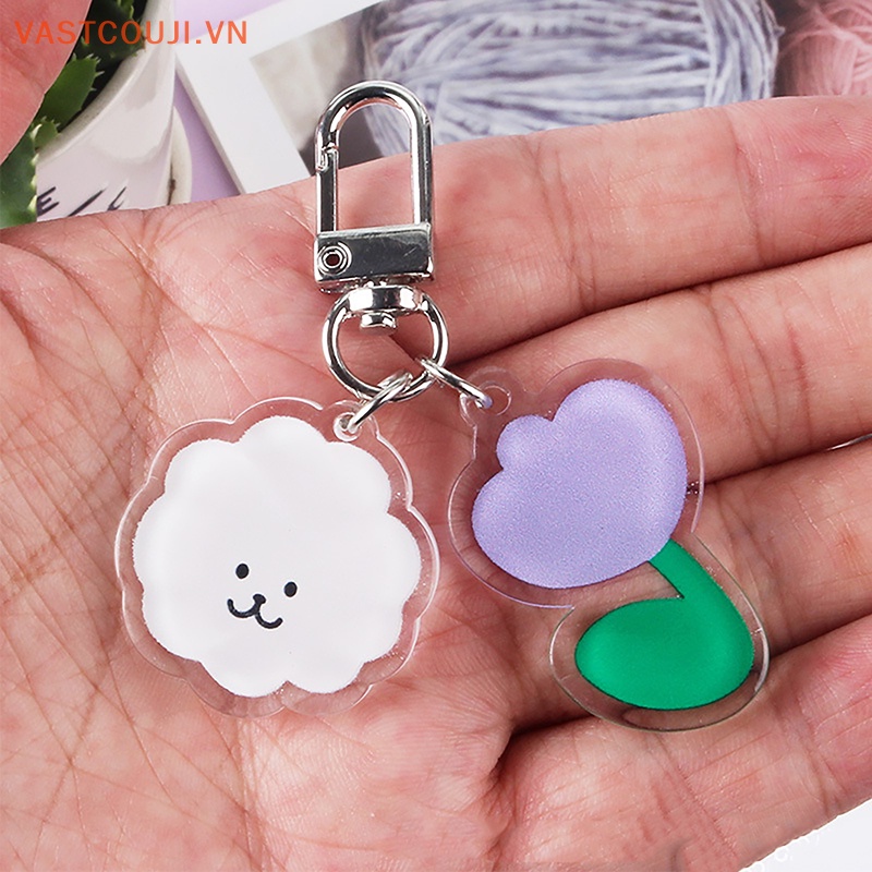 Móc Khóa Hình Hoa Tulip Xinh Xắn