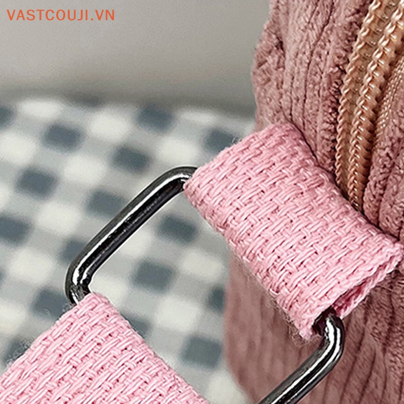 Túi Đeo Chéo Vải Nhung Kiểu Vuông Nhỏ Thời Trang Sành Điệu Cho Nữ