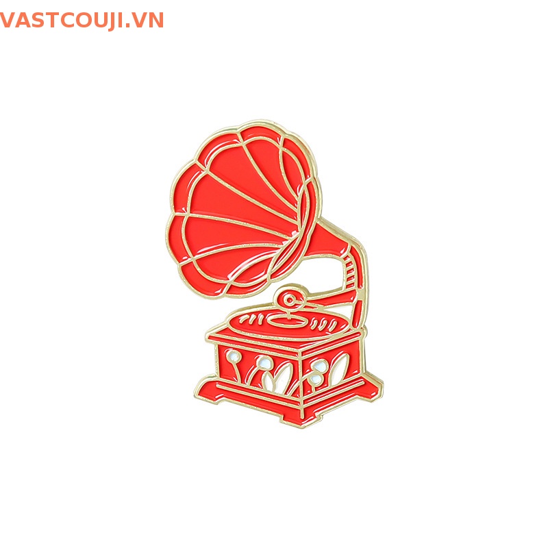 Huy Hiệu Cài Áo Hình Đàn Ghita Cổ Điển Sáng Tạo