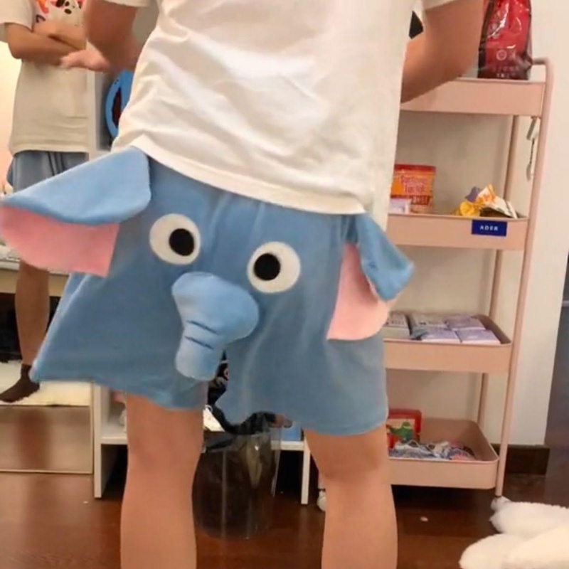 Quần Short Ngủ In Hình Chú Voi Dumbo Dễ Thương Thời Trang Mùa Hè Cho Nam Và Nữ-AC0223