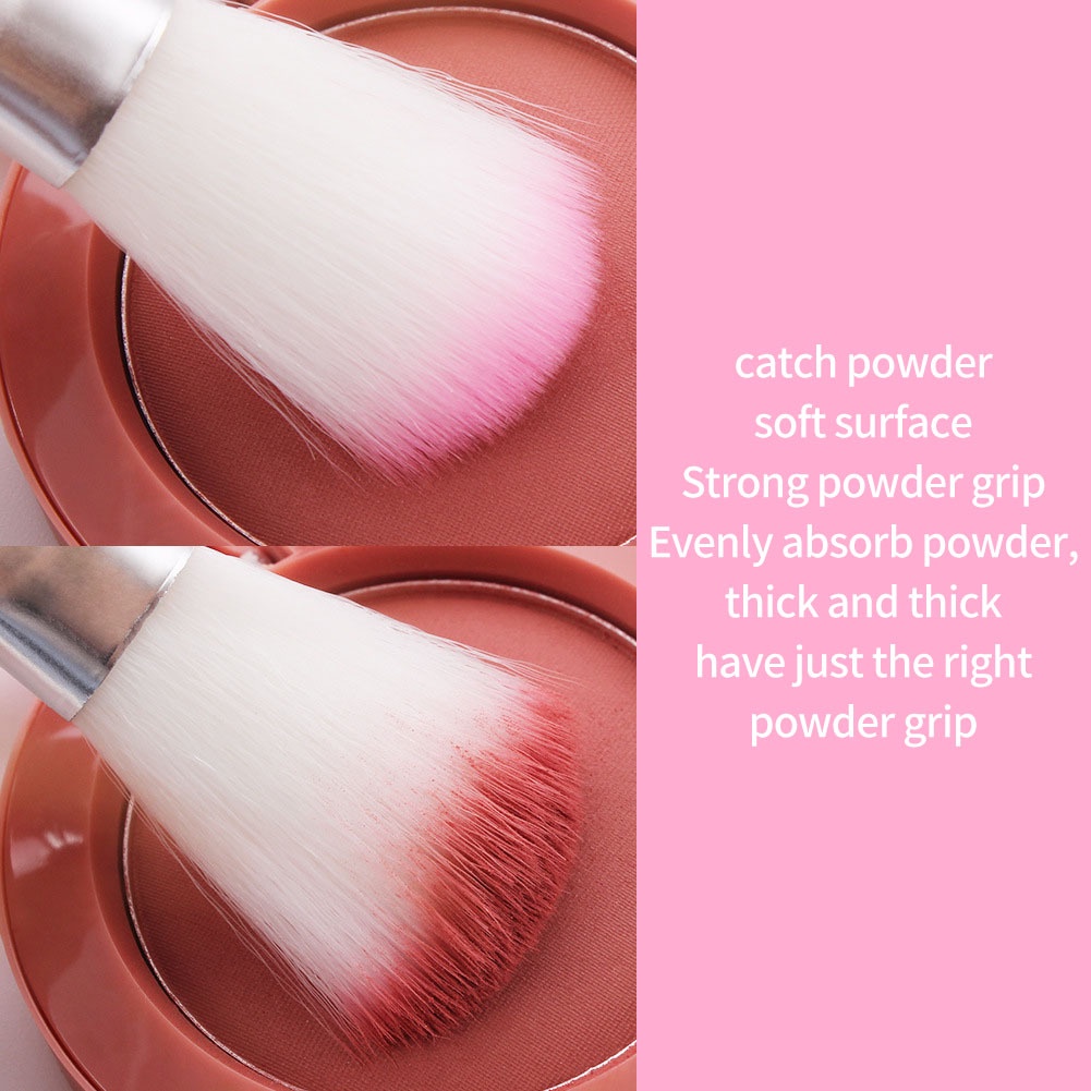 Cọ Trang Điểm Julystar Màu Hồng Chuyên Dụng Cho Tán Kem Nền / Phấn Mắt