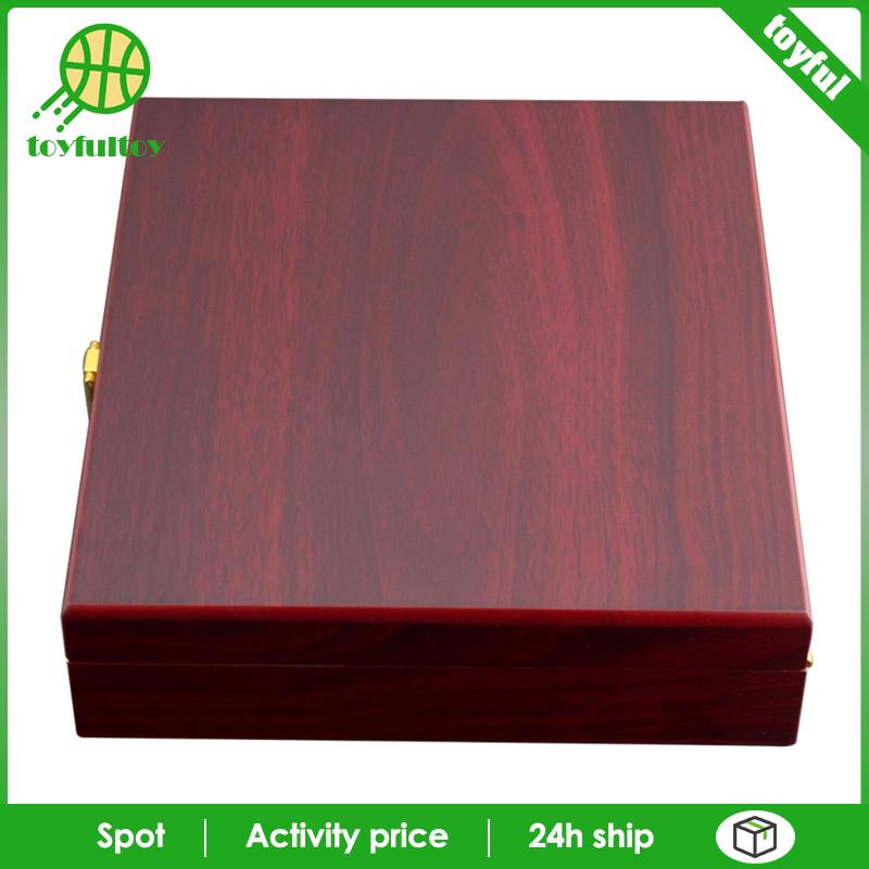 Hộp Gỗ Trưng Bày Bóng Golf 12 Lỗ Có Nắp Đậy Chắc Chắn